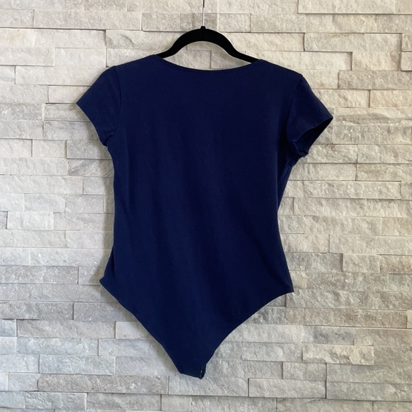 XL Royal Blue Short Sleeve Bodysuit - Picture 2 of 2